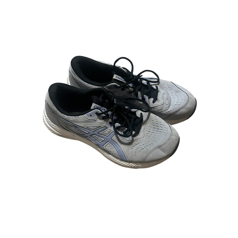 Asics Gel-Contend 8 Mens Running Shoes Grey Blue AmpliFoam Sneakers size 11 - Picture 2 of 9